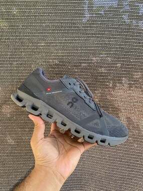 On Running Cloud X 4 AD Men's Training Shoes Grey Eclipse Pebble